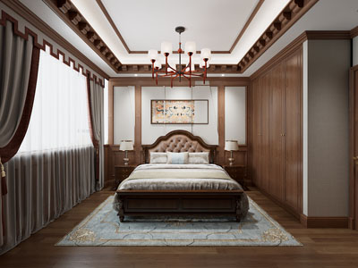 新中式民族中古风卧室