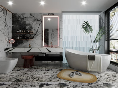 现代卫浴间 洗手间