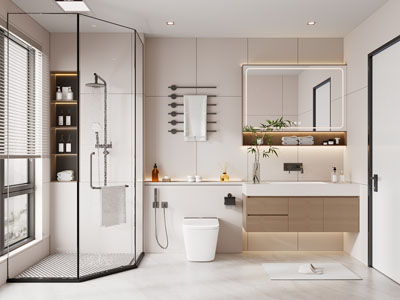 现代卫浴间 洗手间