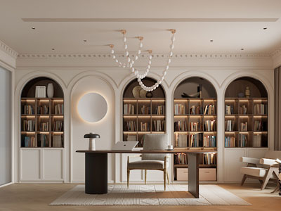 法式中古风书房