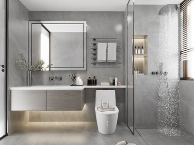 现代卫浴间 洗手间