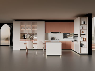 现代开放式厨房 餐厅