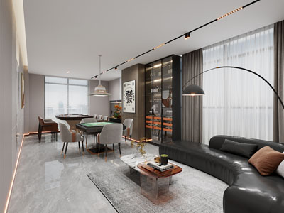 现代棋牌室 休闲室