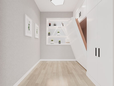 现代书房 折叠隐藏性榻榻米卧室