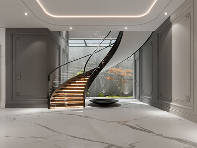 法式景观楼梯间