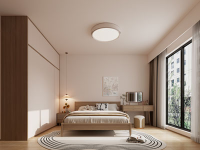 现代中古风卧室