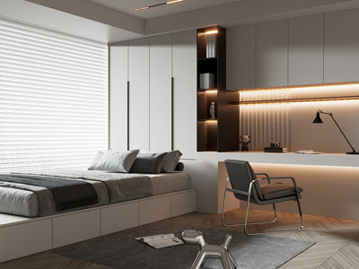 现代榻榻米卧室