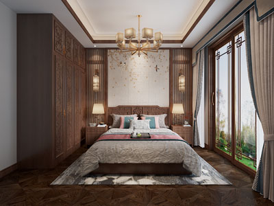 新中式中古风卧室