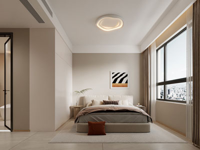 现代奶油风卧室