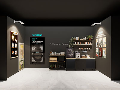 现代咖啡角 咖啡设备3d模型 现代咖啡角 咖啡设备