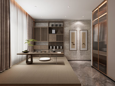 新中式中古风茶室