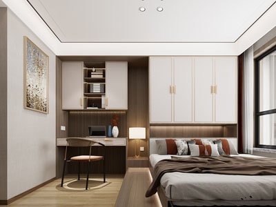 新中式榻榻米卧室