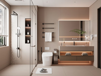 现代卫浴间 洗手间