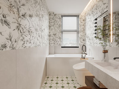 现代卫浴间 洗手间