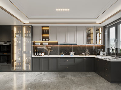 现代开放式厨房