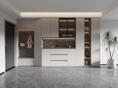 现代玄关鞋柜 酒柜