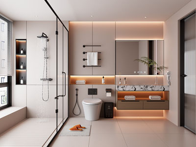 现代卫浴间 洗手间