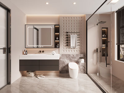 现代卫浴间 洗手间