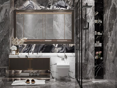 新中式卫浴间 洗手间