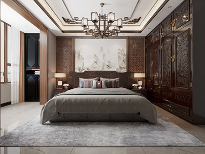 新中式中古风卧室
