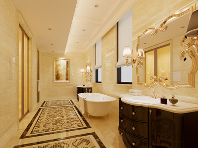 欧式酒店卫浴间 洗手间