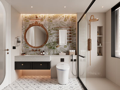 法式轻奢卫浴间 洗手间