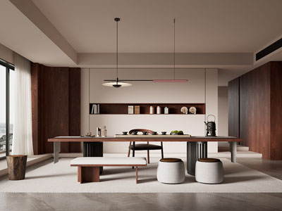 新中式中古风茶室