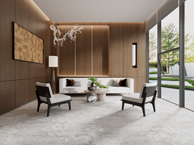 新中式休闲洽谈区3d模型 新中式休闲洽谈区