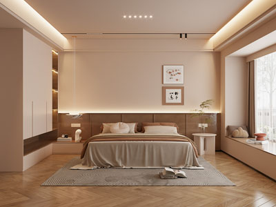 现代中古风卧室