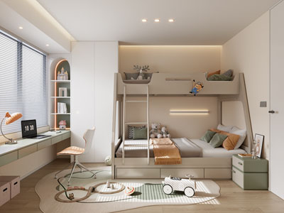 现代卧室 儿童房