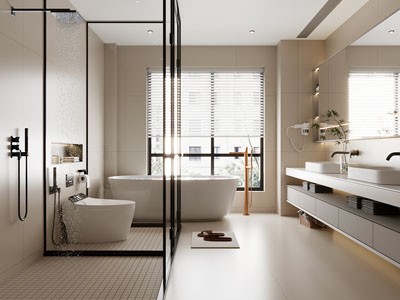 现代卫浴间 洗手间