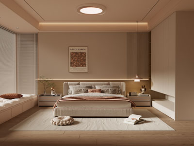 现代中古风卧室