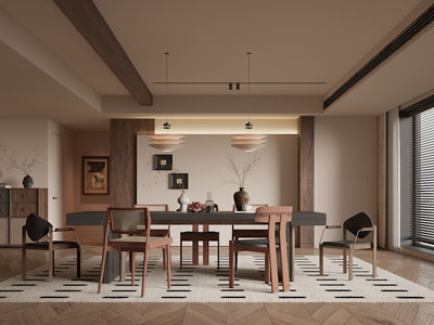现代中古风餐厅