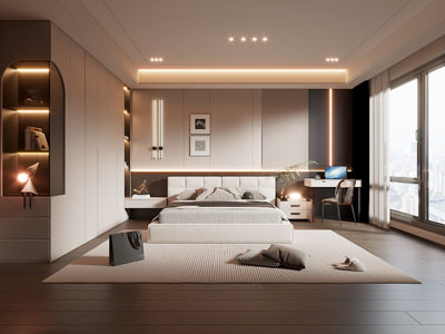 现代卧室