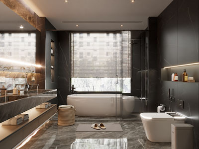 现代卫浴间 洗手间