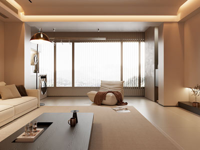 现代奶油风客厅