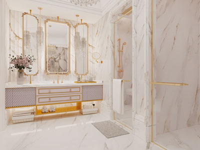 法式轻奢卫浴间 洗手间