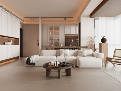 现代奶油风客厅