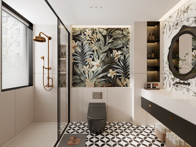 法式卫浴间 洗手间