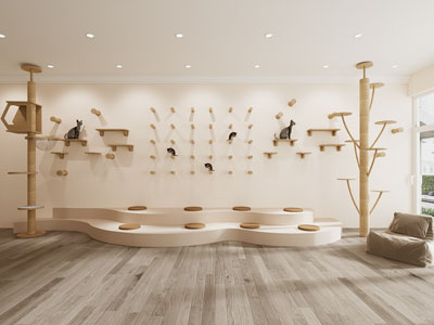 现代猫爬架 猫玩具 猫活动空间 宠物用品