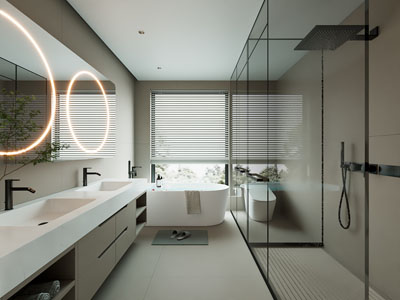 现代卫浴间 洗手间