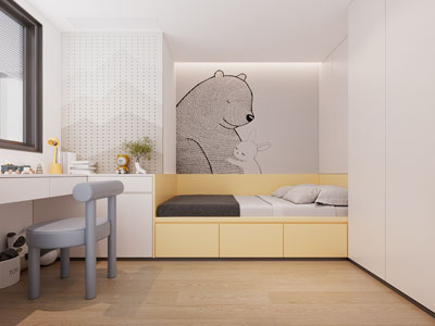 现代榻榻米卧室 儿童房