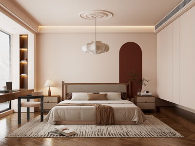现代中古风卧室