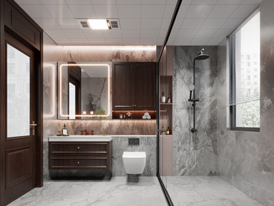 现代卫浴间 洗手间