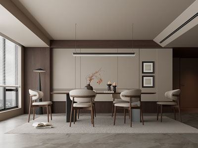 现代中古风餐厅