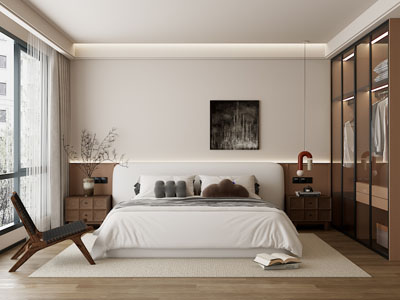 现代中古风卧室