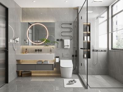 现代卫浴间 洗手间