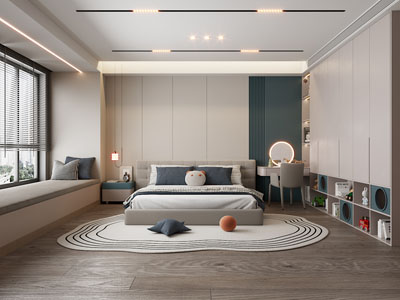 现代卧室 儿童房 男孩房