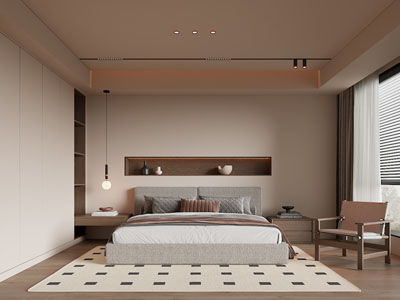 现代中古风卧室