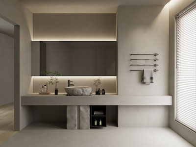 侘寂风卫浴间 洗手间